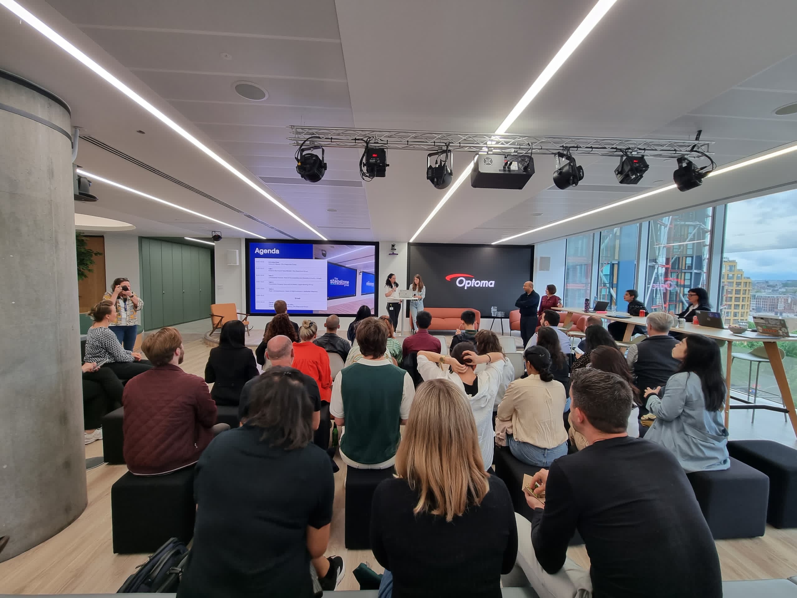 Corporate AI transformation training session